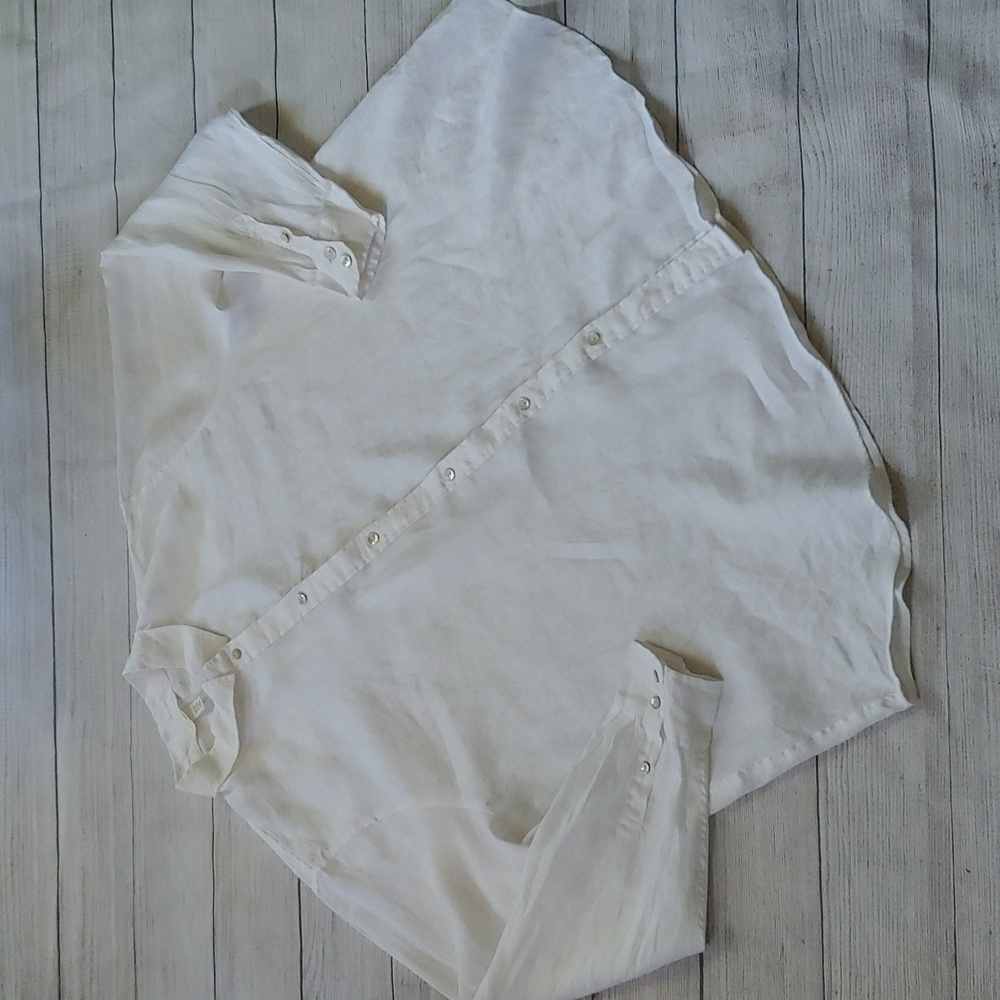 H&M Linen Button Down - image 1